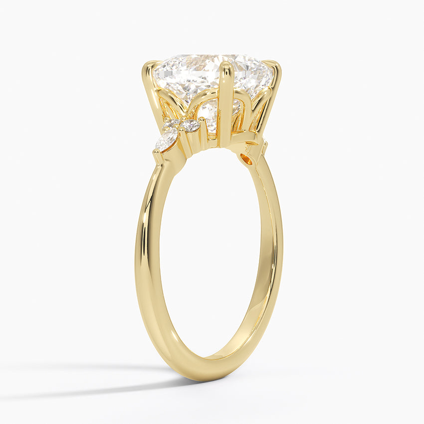 Cortina Diamond Ring - Yellow Gold - 3 ct - Side 1