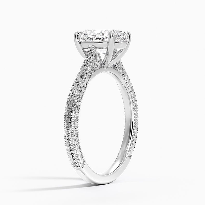 Hakone Diamond Ring - White Gold - 2 ct - Side 1