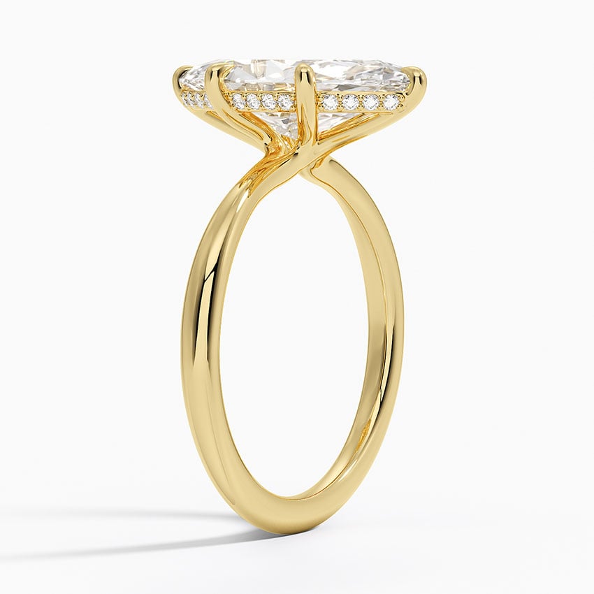 Kyoto Diamond Ring - Yellow Gold - 3 ct - Side 1