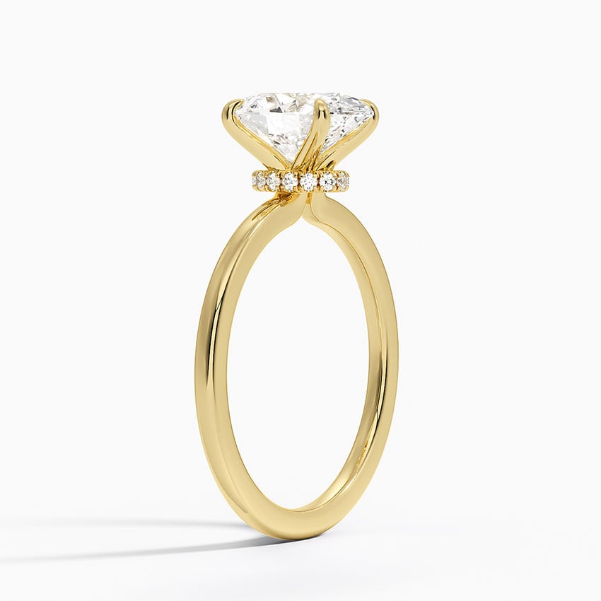 Jaipur Diamond Ring - Yellow Gold - 2 ct - Side 1