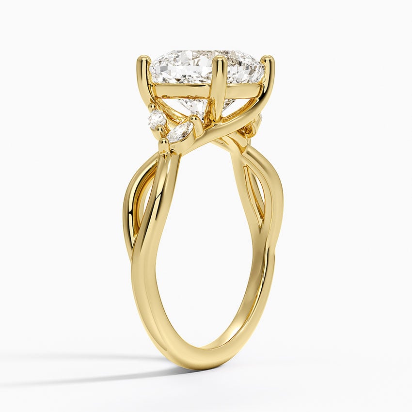 Monterey Diamond Ring - Yellow Gold - 3 ct - Side 1