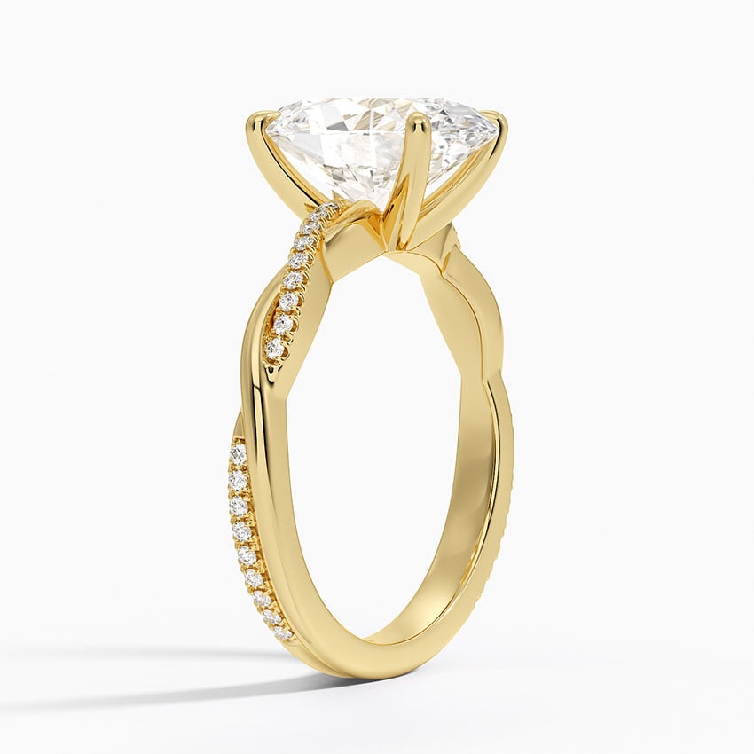 Sapporo Diamond Ring - Yellow Gold - 3 ct - Side 1