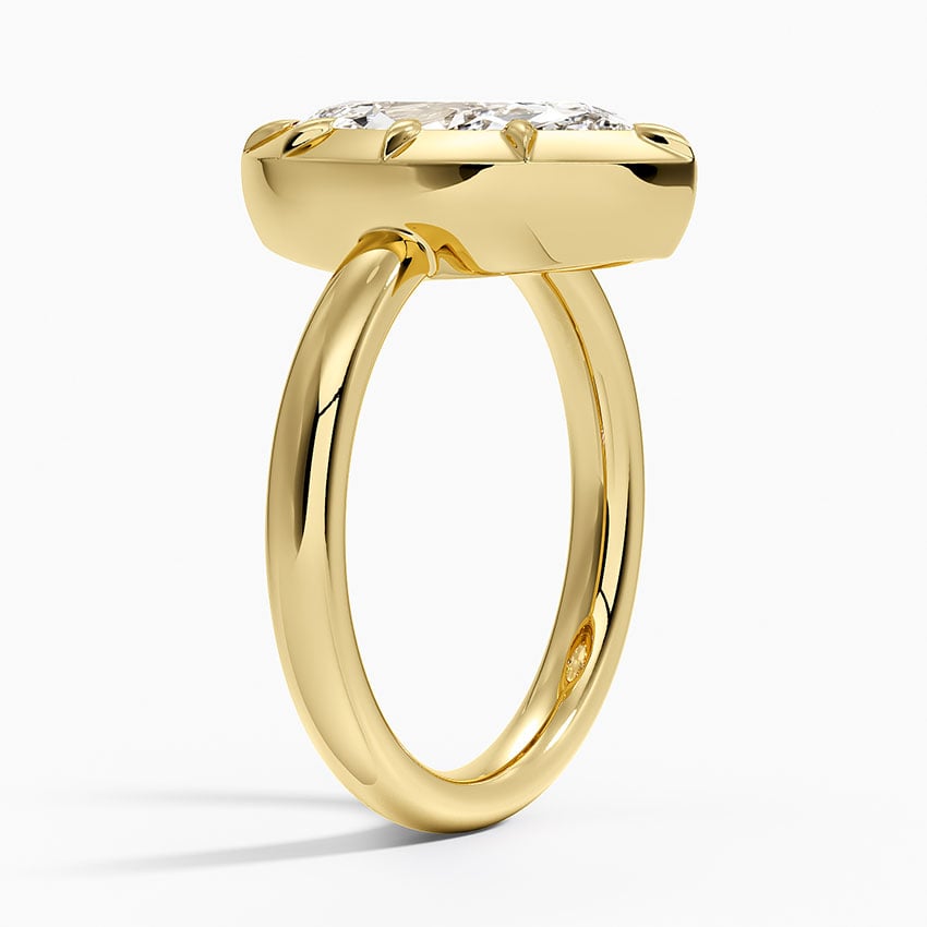 Cartagena Diamond Ring - Yellow Gold - 2 ct - Side 1