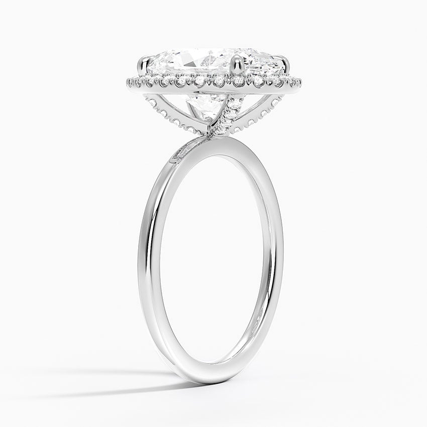 Sintra Diamond Ring - White Gold - 4 ct - Side 1