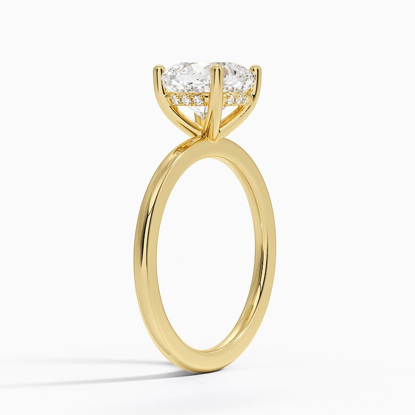 Tahiti Diamond Ring - Yellow Gold - 2 ct - Side 1