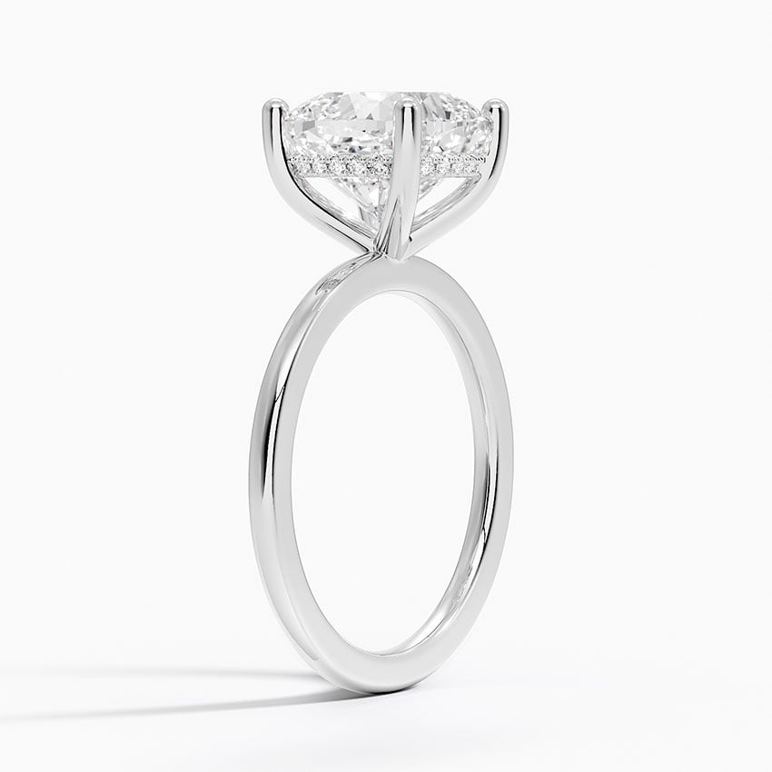 Tahiti Diamond Ring - White Gold - 3.5 ct - Side 1
