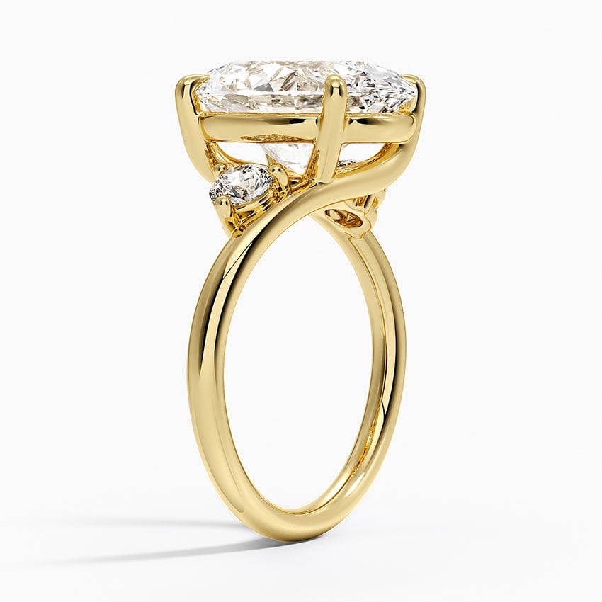 Kauai Diamond Ring - Yellow Gold - 5 ct - Side 1