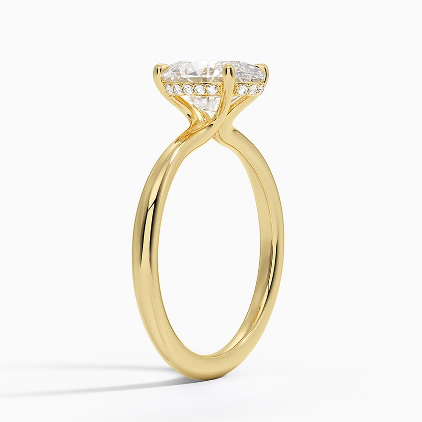 Carmel Diamond Ring - Yellow Gold - 2 ct - Side 1