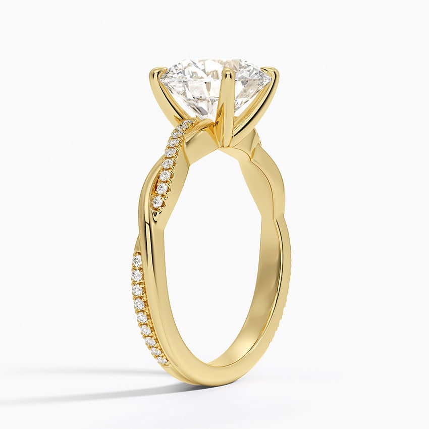 Nara Diamond Ring - Yellow Gold - 2.5 ct - Side 1