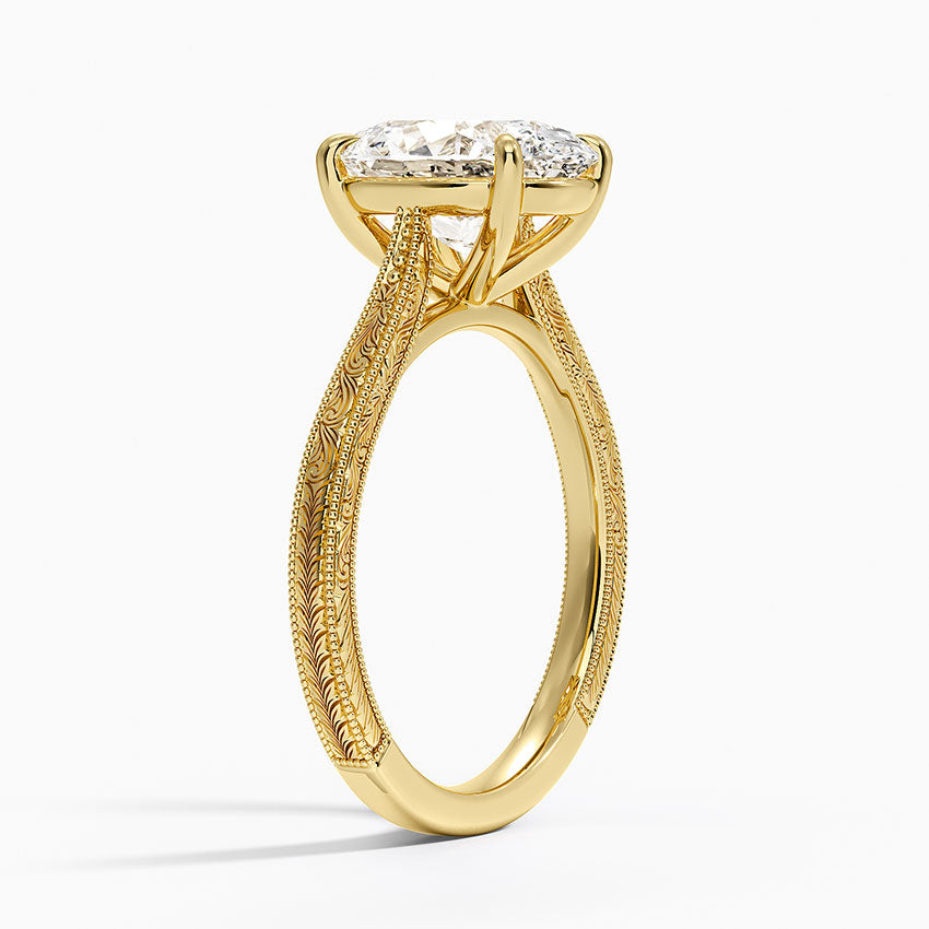 Hakone Diamond Ring - Yellow Gold - 2.5 ct - Side 1