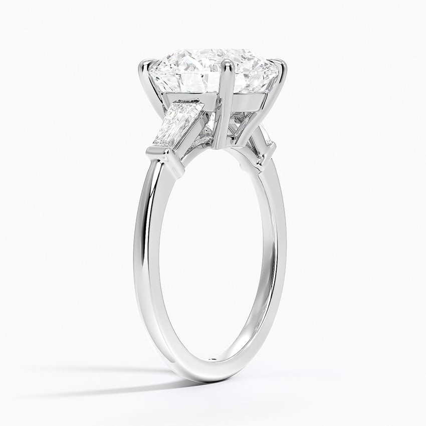 Malibu Diamond Ring - White Gold - 3.5 ct - Side 1