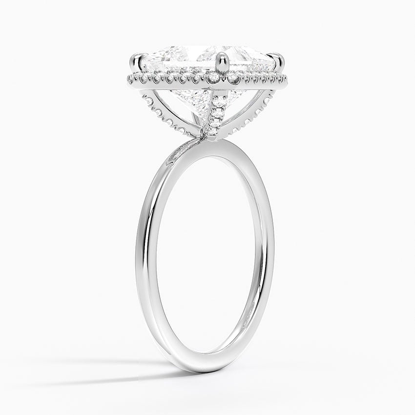 Bordeaux Diamond Ring - White Gold - 3.5 ct - Side 1