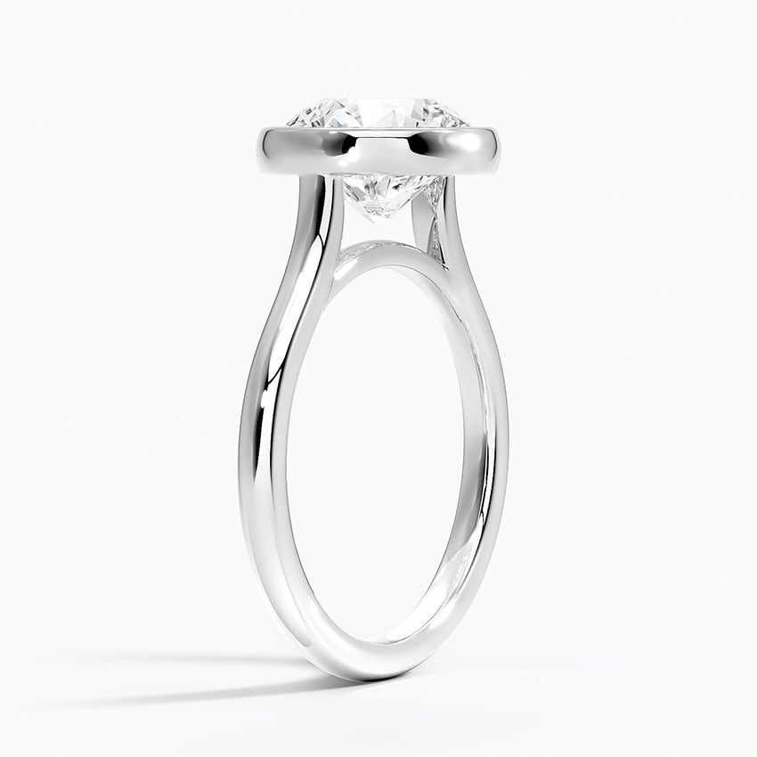 Jeju Lab-Grown Diamond Ring - White Gold - 3 ct - Side 1