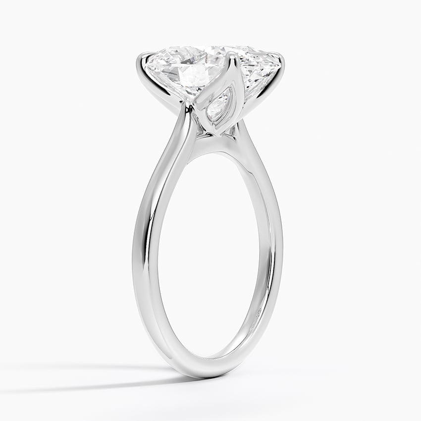 Mendocino Diamond Ring - White Gold - 3.5 ct - Side 1