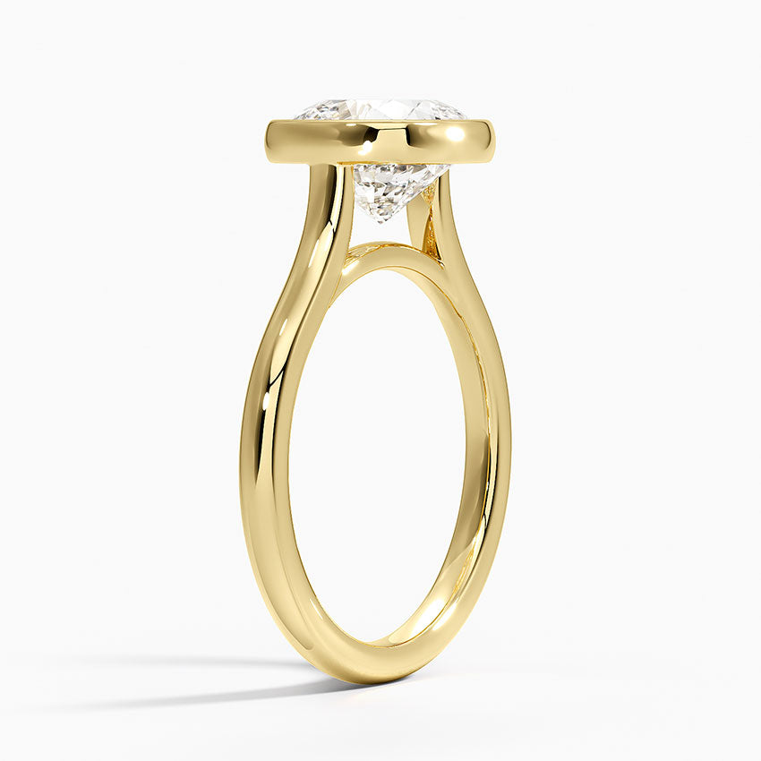 Cannes Diamond Ring - Yellow Gold - 2.5 ct - Side 1