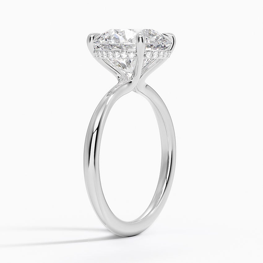 Bali Diamond Ring - White Gold - 3.5 ct - Side 1