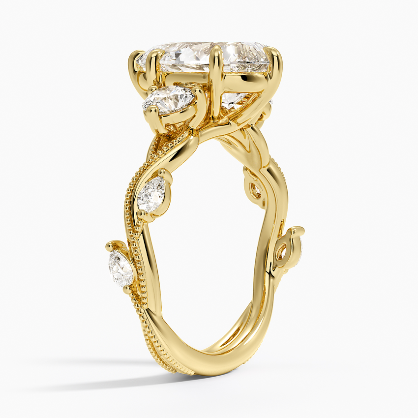 Patagonia Diamond Ring - Yellow Gold - 4 ct - Side 1