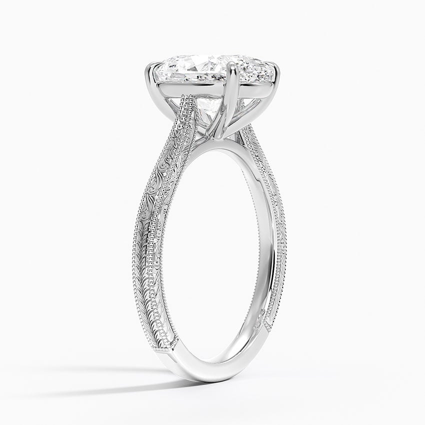 Hakone Diamond Ring - White Gold - 2.5 ct - Side 1