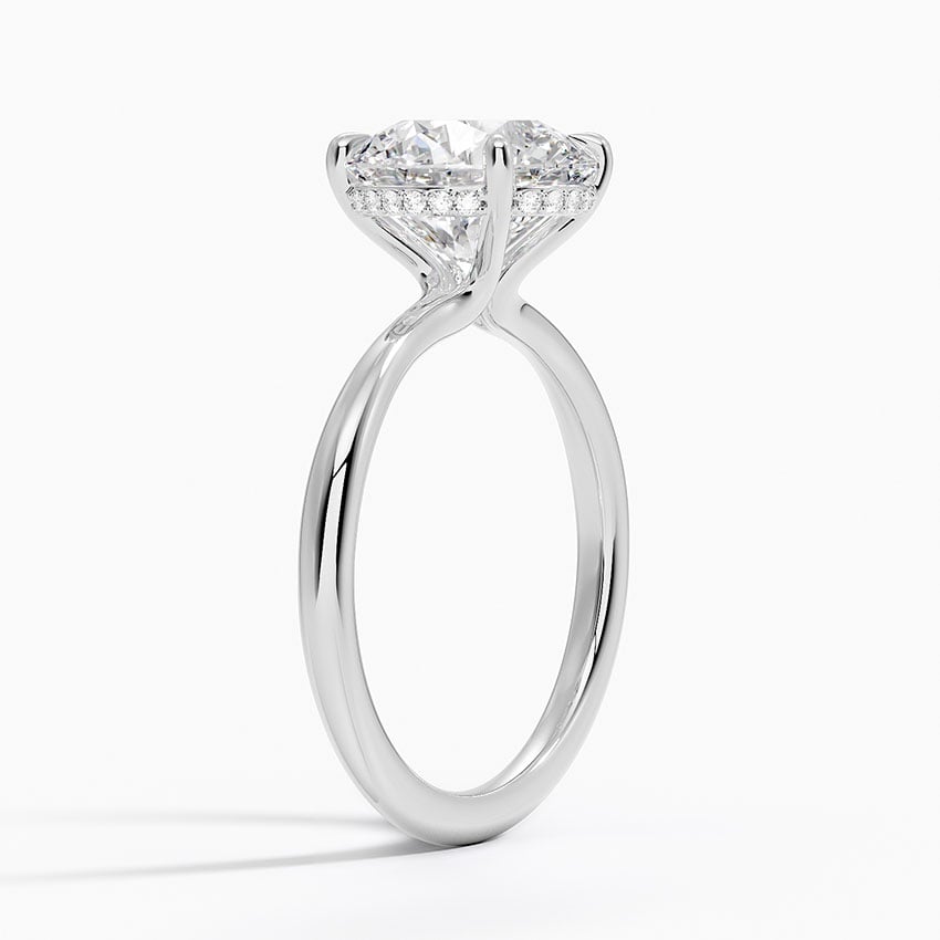 Bali Diamond Ring - White Gold - 3 ct - Side 1