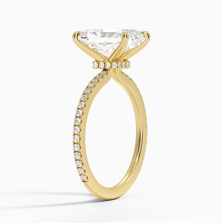 Bellagio Diamond Ring - Yellow Gold - 2.5 ct - Side 1