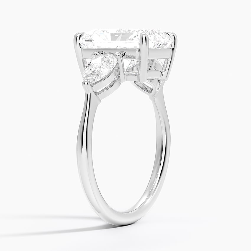 Zanzibar Diamond Ring - White Gold - 3 ct - Side 1