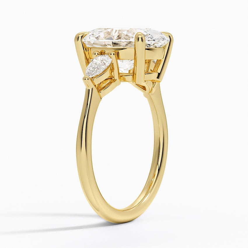 Bora Bora Diamond Ring - Yellow Gold - 3.5 ct - Side 1