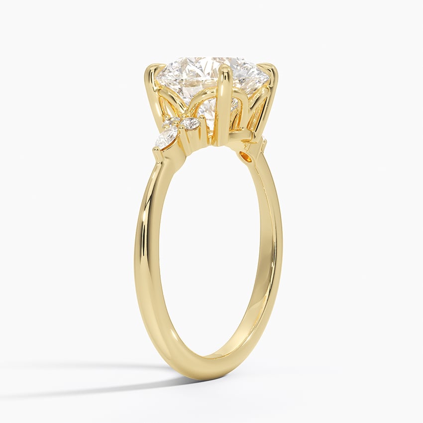 Sorrento Diamond Ring - Yellow Gold - 2.5 ct - Side 1