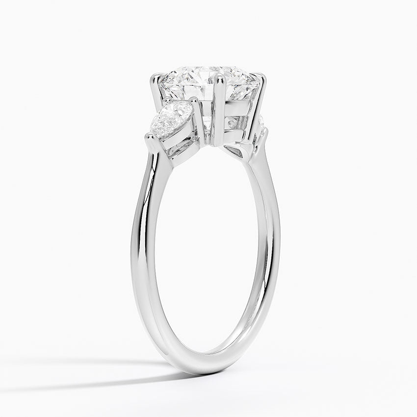 Zermatt Diamond Ring - White Gold - 2 ct - Side 1
