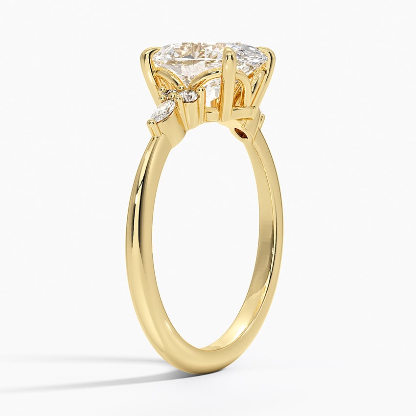Aspen Diamond Ring - Yellow Gold - 2 ct - Side 1