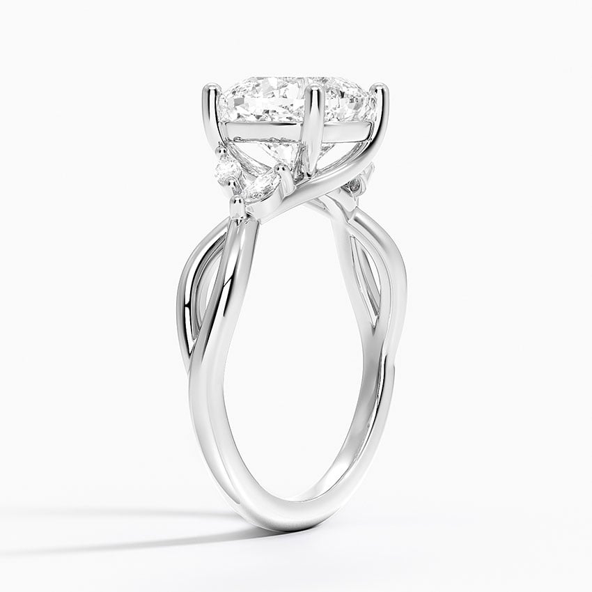 Monterey Diamond Ring - White Gold - 2.5 ct - Side 1