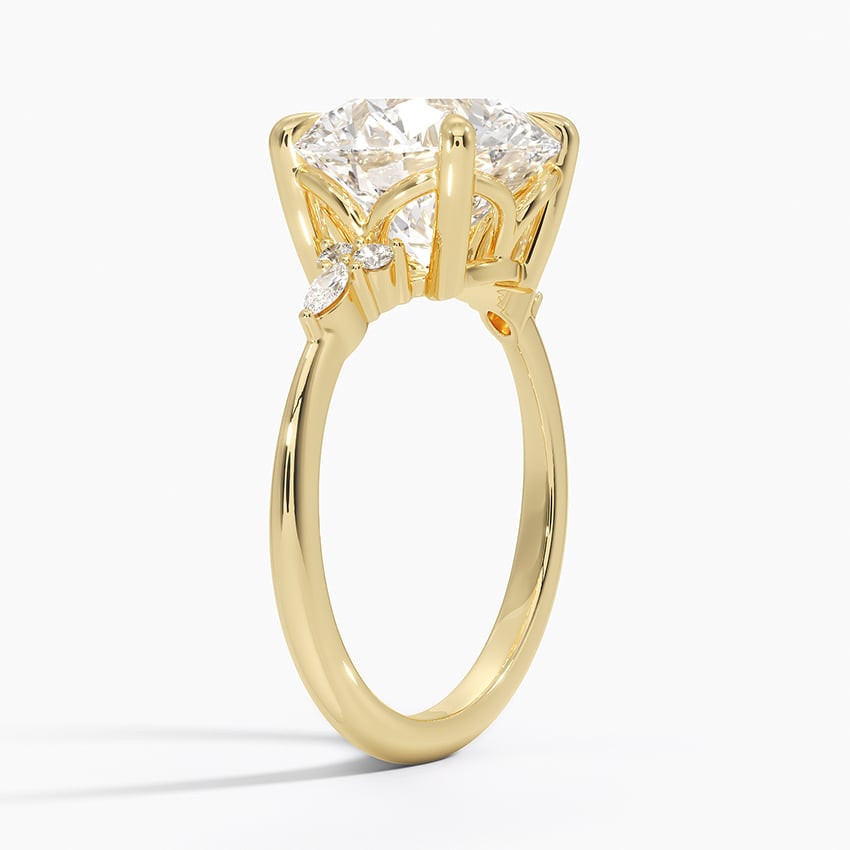 Sorrento Diamond Ring - Yellow Gold - 4 ct - Side 1