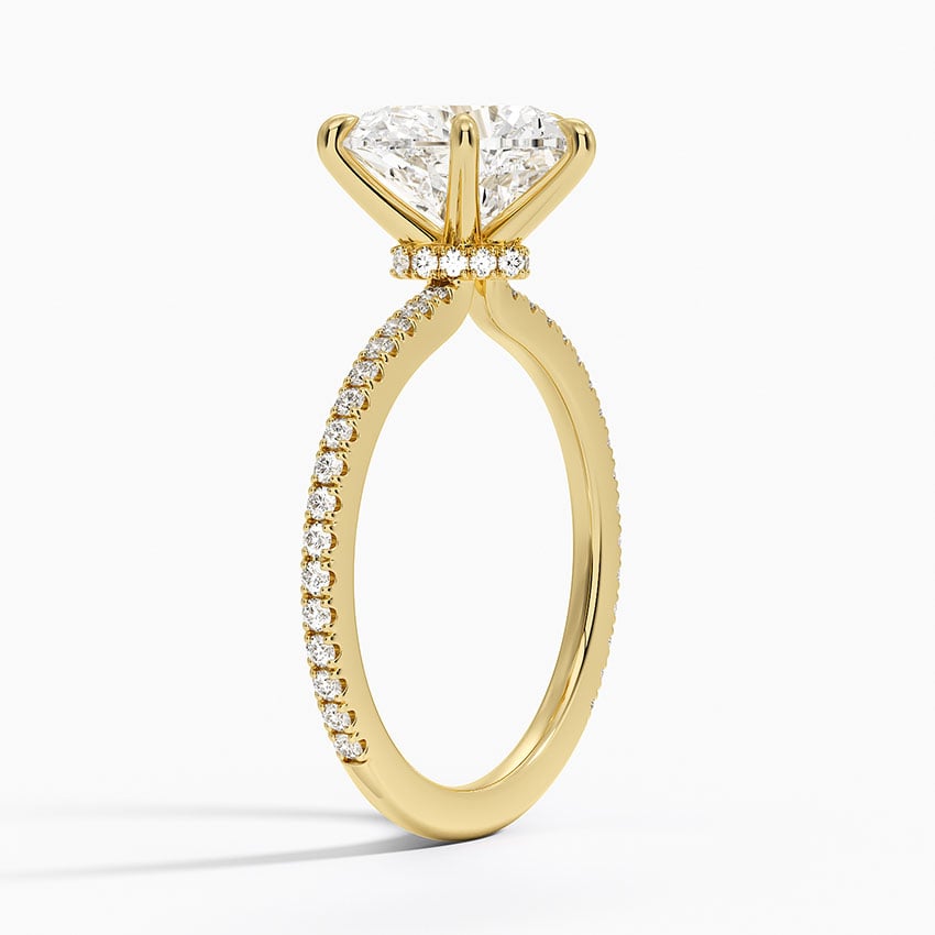 Verona Diamond Ring - Yellow Gold - 2.5 ct - Side 1