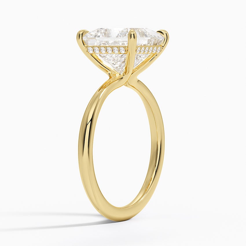 Athens Diamond Ring - Yellow Gold - 4 ct - Side 1