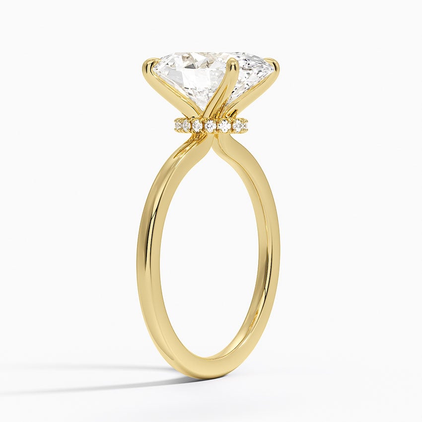 Jaipur Diamond Ring - Yellow Gold - 3 ct - Side 1