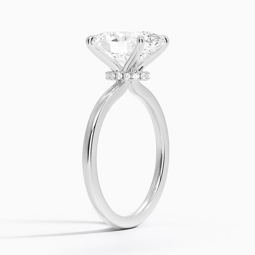 Jaipur Diamond Ring - White Gold - 3 ct - Side 1