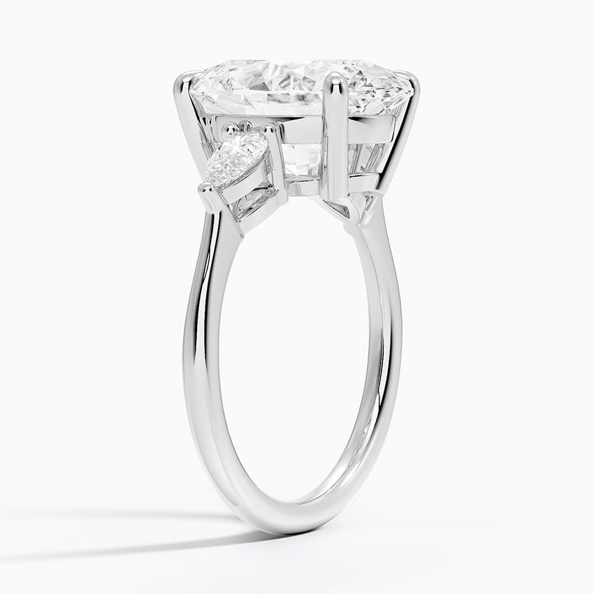 Bora Bora Diamond Ring - White Gold - 5 ct - Side 1