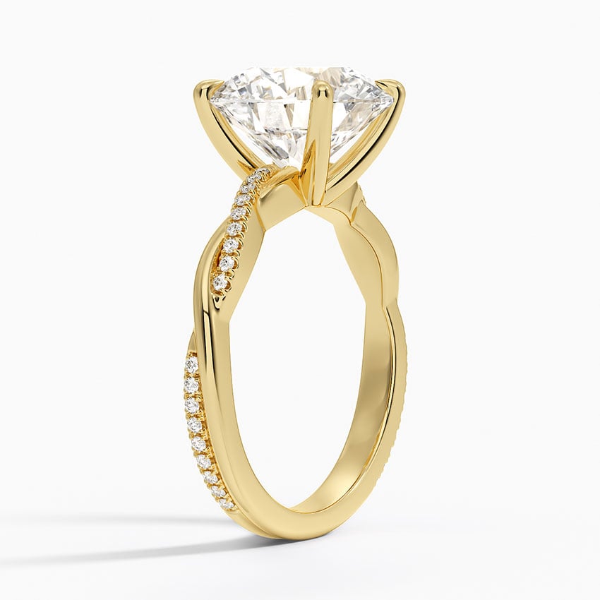 Nara Diamond Ring - Yellow Gold - 3.5 ct - Side 1