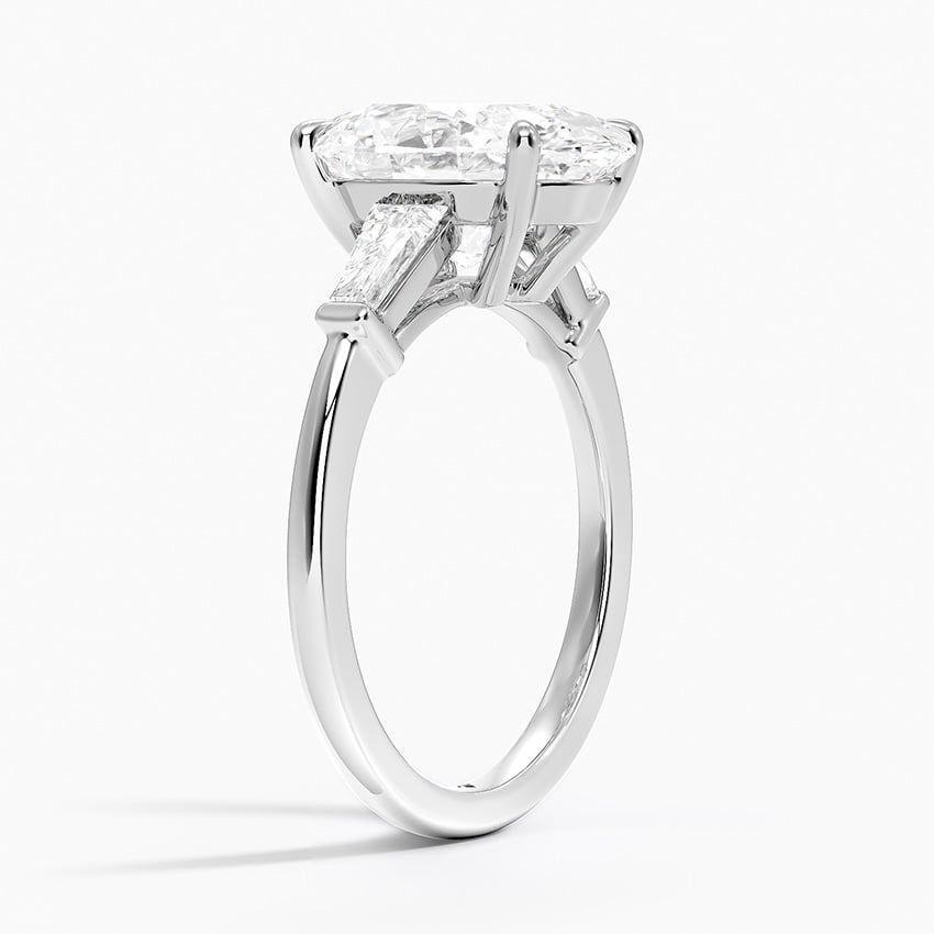 Vienna Diamond Ring - White Gold - 3.5 ct - Side 1