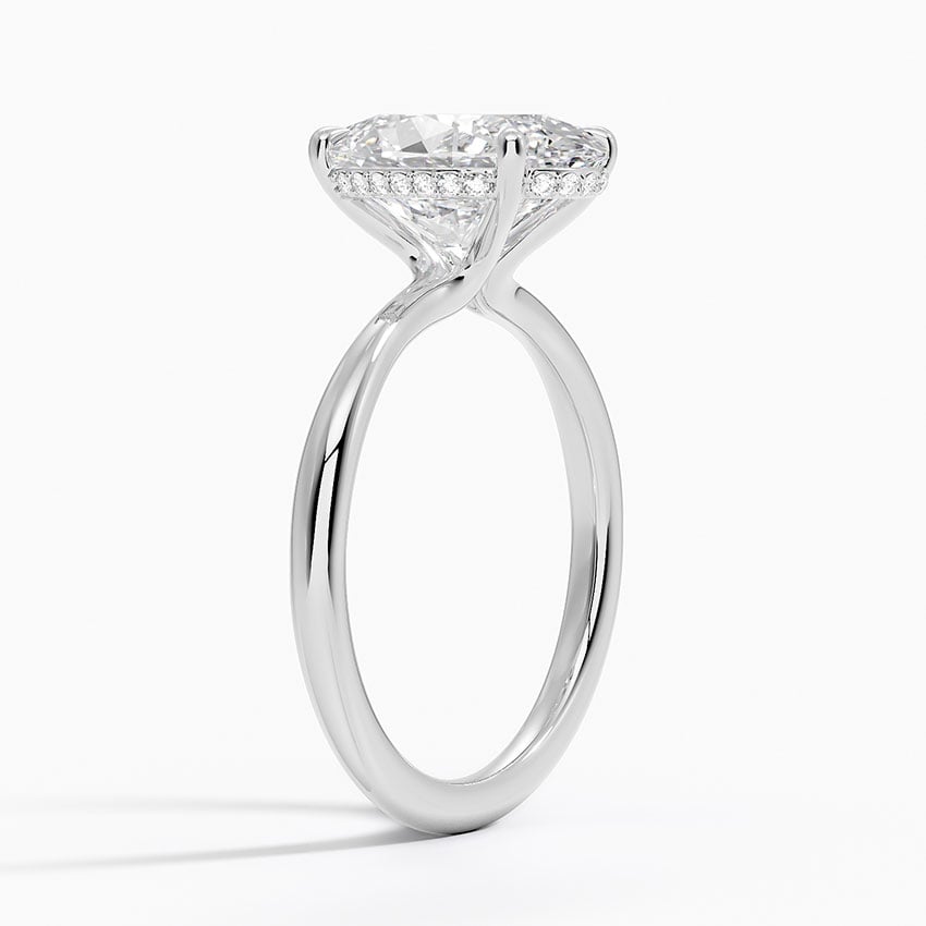 Carmel Diamond Ring - White Gold - 3 ct - Side 1