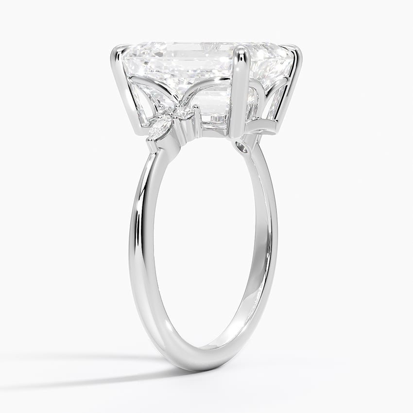 Mallorca Diamond Ring - White Gold - 5 ct - Side 1