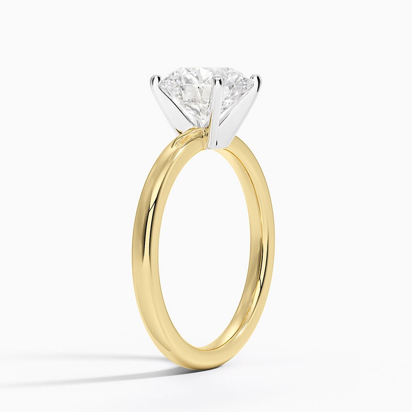 Sausalito Diamond Ring - Yellow Gold - 2 ct - Side 1