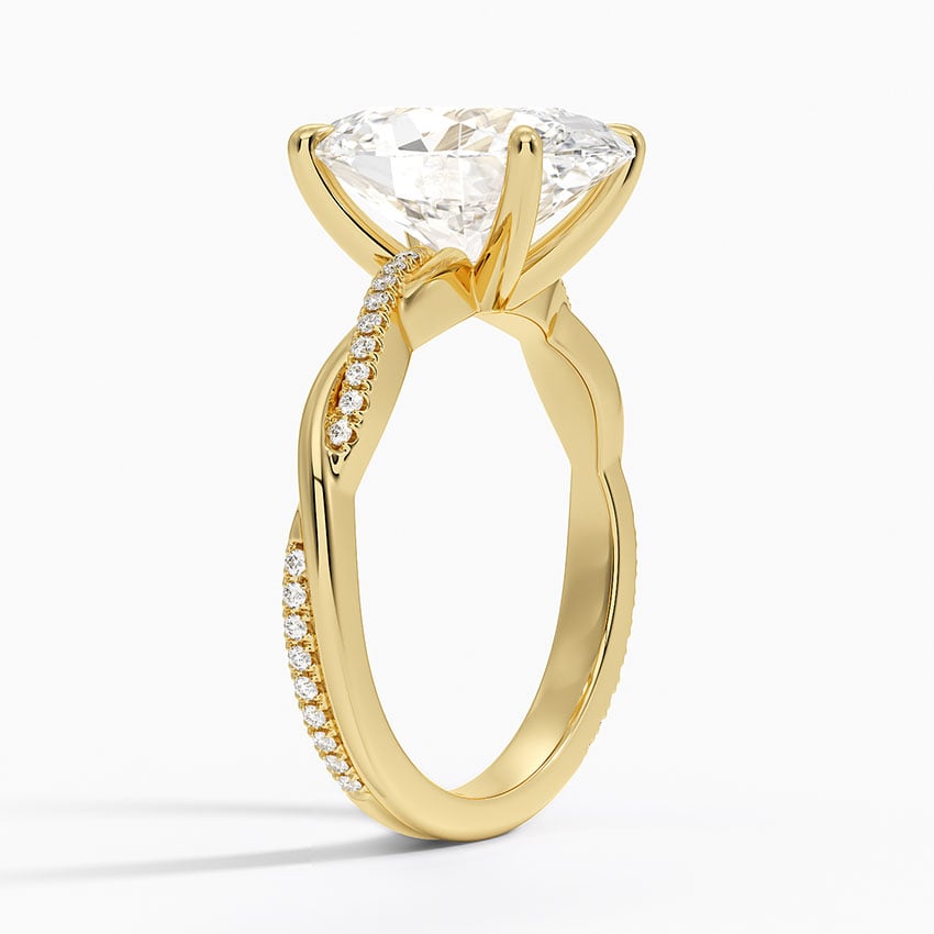 Sapporo Diamond Ring - Yellow Gold - 4 ct - Side 1