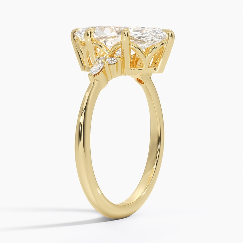 Tahoe Diamond Ring - Yellow Gold - 2.5 ct - Side 1