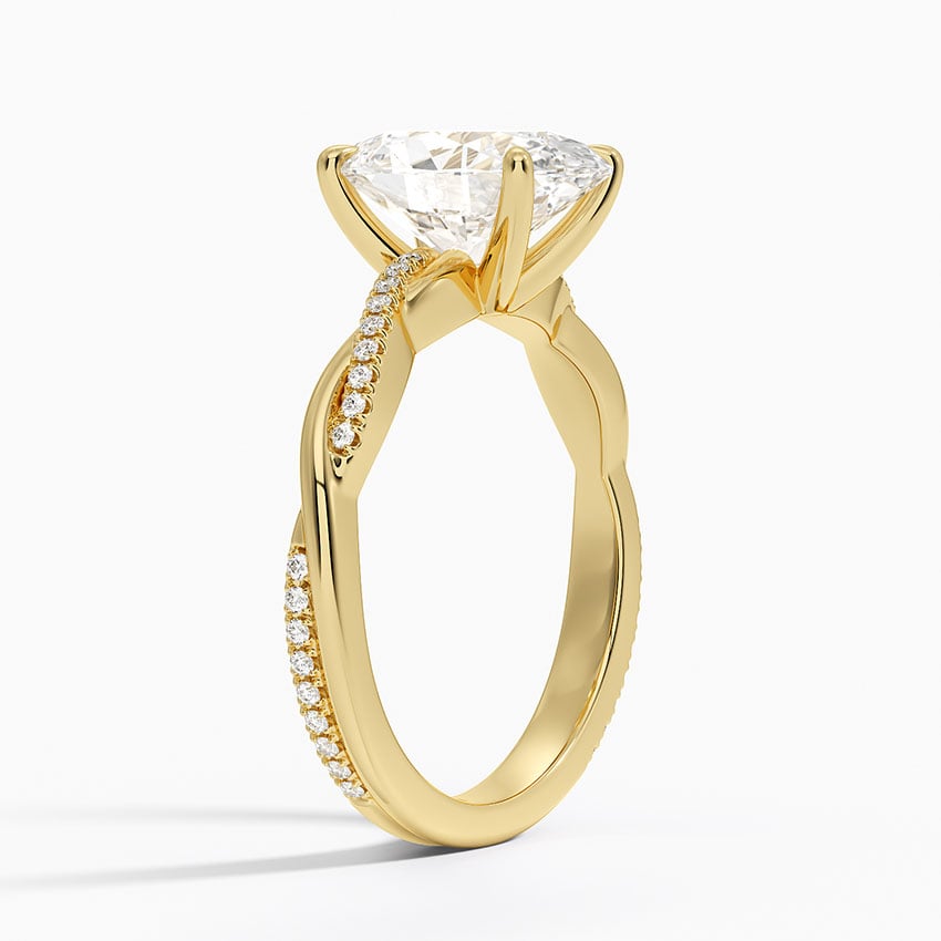 Sapporo Diamond Ring - Yellow Gold - 2.5 ct - Side 1