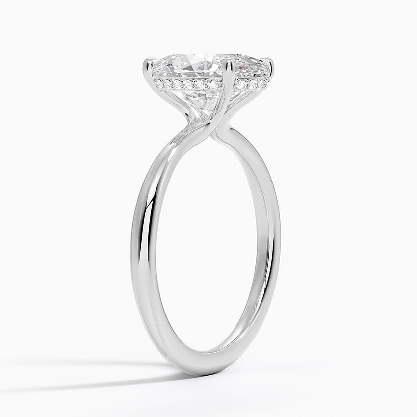 Carmel Diamond Ring - White Gold - 2.5 ct - Side 1