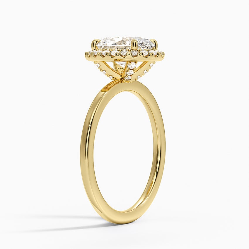 Sintra Diamond Ring - Yellow Gold - 2 ct - Side 1
