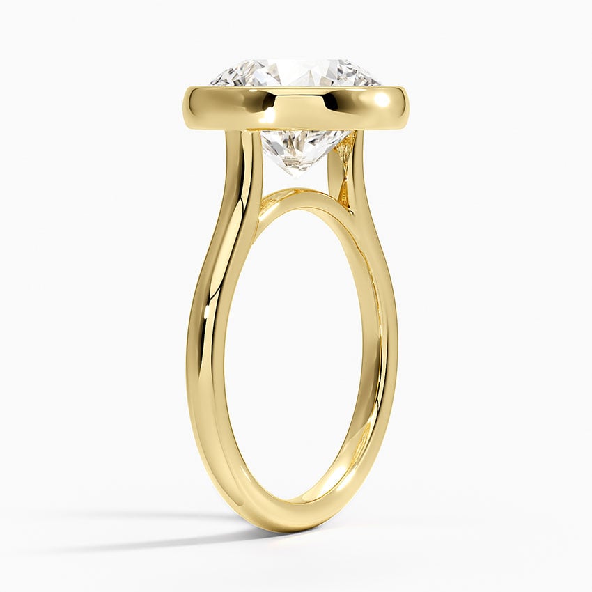 Jeju Lab-Grown Diamond Ring - Yellow Gold - 5 ct - Side 1