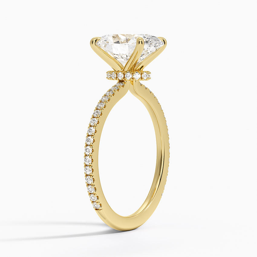 Seville Diamond Ring - Yellow Gold - 2.5 ct - Side 1
