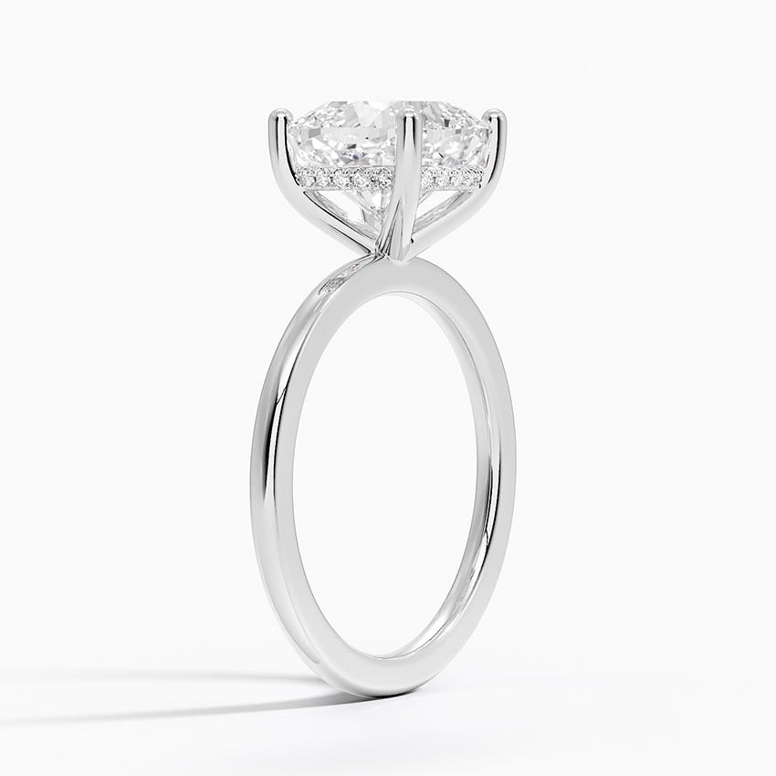 Tahiti Diamond Ring - White Gold - 3 ct - Side 1