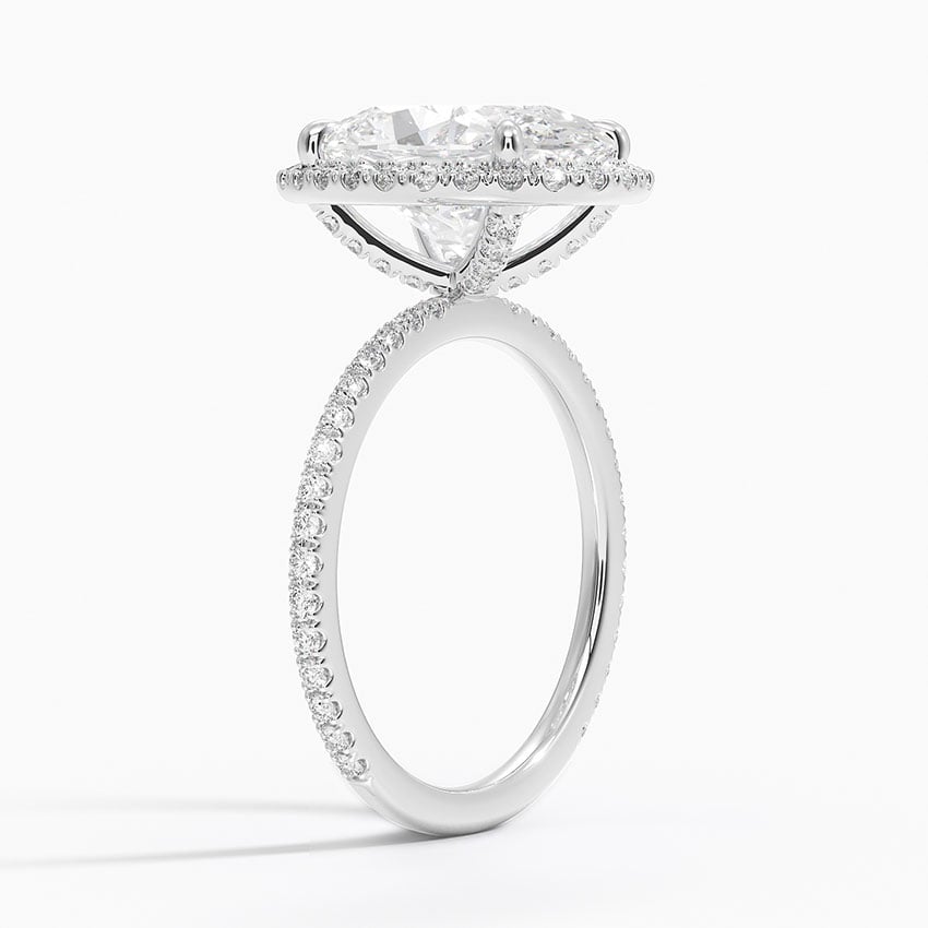 Telluride Diamond Ring - White Gold - 3.5 ct - Side 1